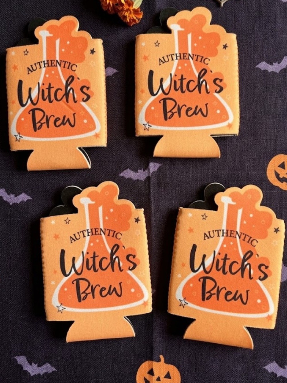 Halloween 'Witch's Brew' Can Cooler - Orange